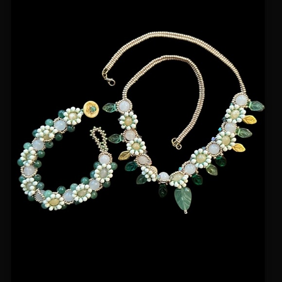 Miriam Haskell Jewelry - Vintage 1940’s MIRIAM HASKELL & Frank Hess Early Unsigned Necklace & Bracelet